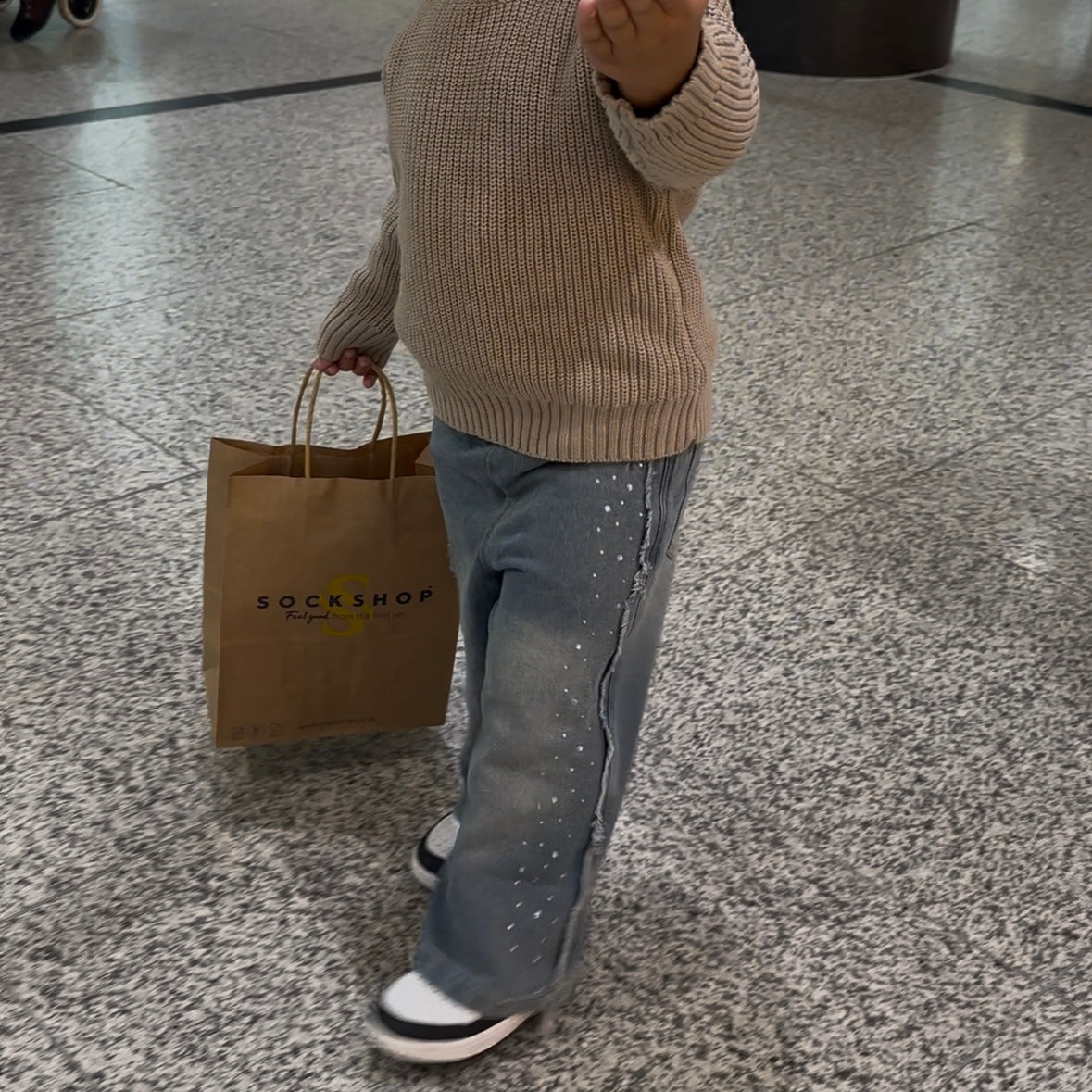 Rhinestone Wide Leg Jeans