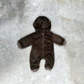 Brown Fur Hooded Suit