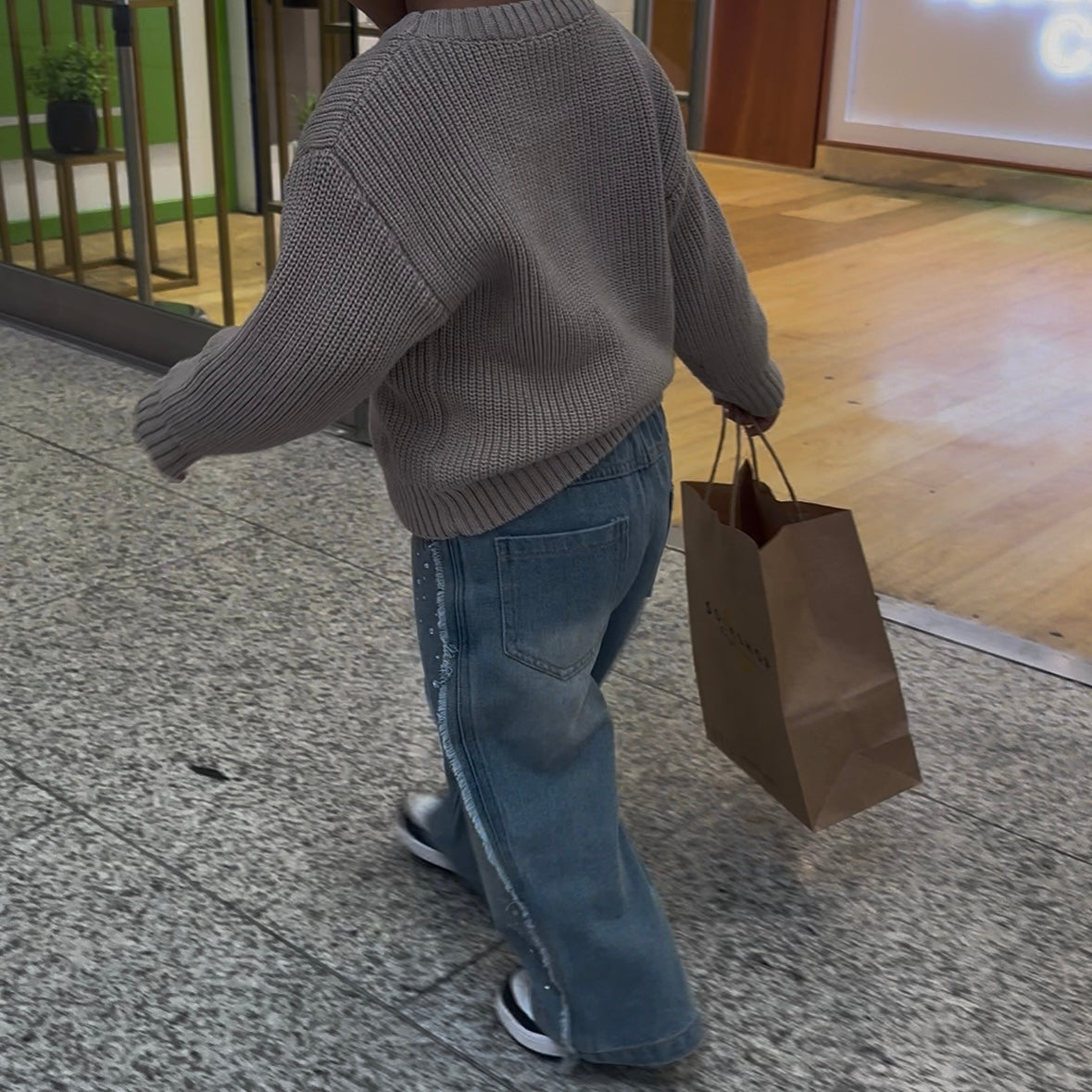 Rhinestone Wide Leg Jeans