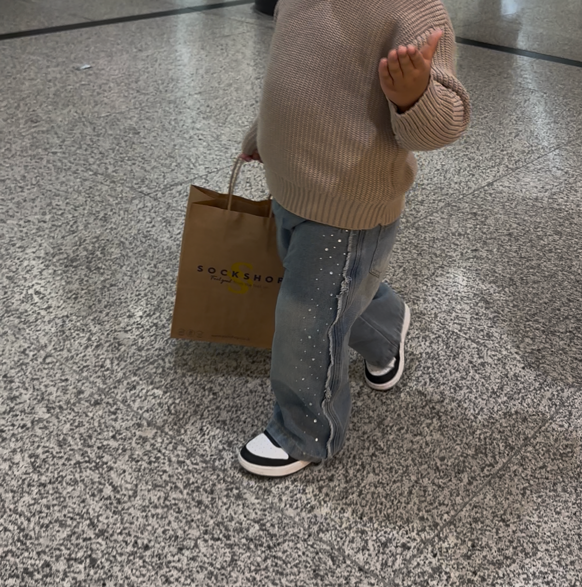 Rhinestone Wide Leg Jeans